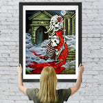 Skelett Liebespaar Diamond Painting