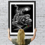 Skelett Liebespaar Motorrad Diamond Painting