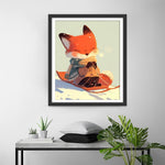Skifahren Fuchs Diamond Painting