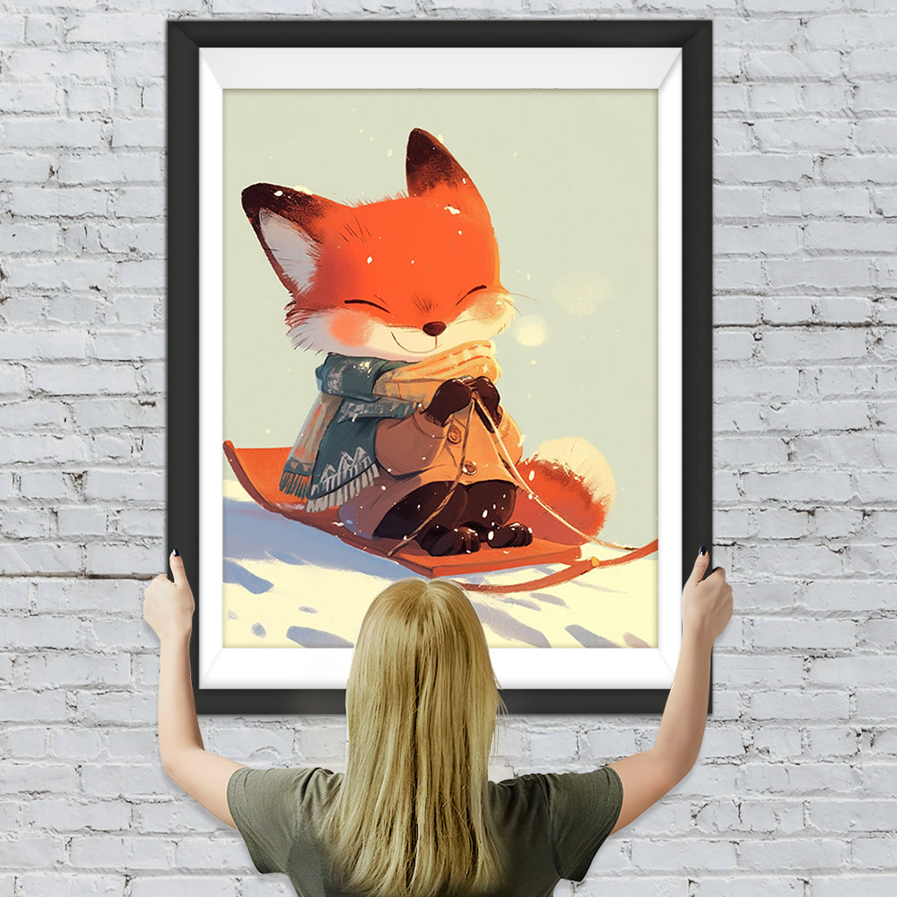 Skifahren Fuchs Diamond Painting