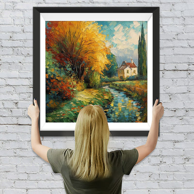 Sommerlandschaften auf dem Lande Diamond Painting
