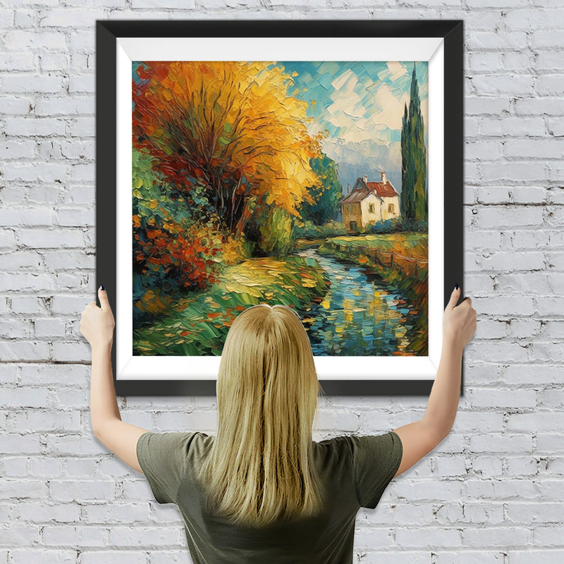 Sommerlandschaften auf dem Lande Diamond Painting