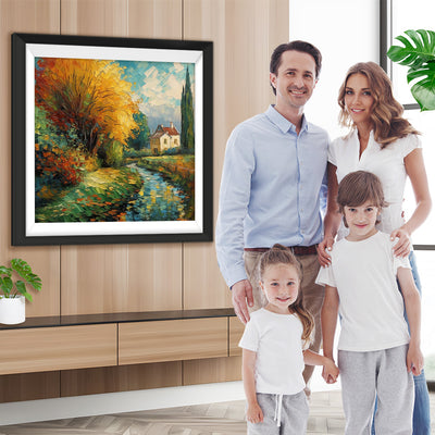 Sommerlandschaften auf dem Lande Diamond Painting