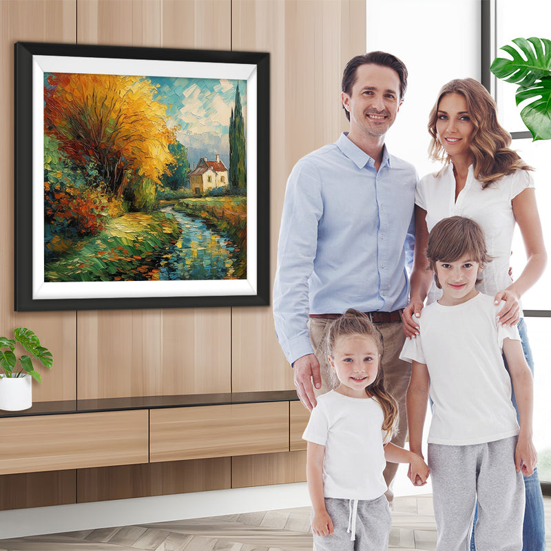 Sommerlandschaften auf dem Lande Diamond Painting