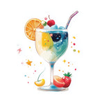 Sommerlicher bunter Fruchtsaft Diamond Painting