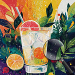 Sommerlicher Orangensaft-Cocktail Diamond Painting