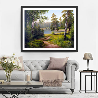 Sommerwaldweg Diamond Painting