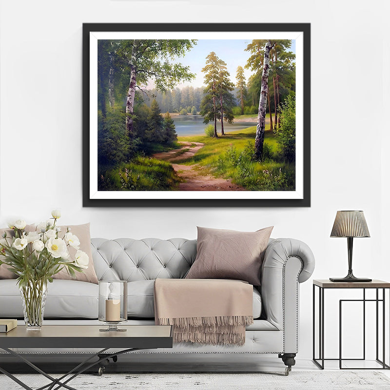 Sommerwaldweg Diamond Painting