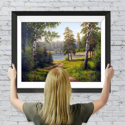 Sommerwaldweg Diamond Painting