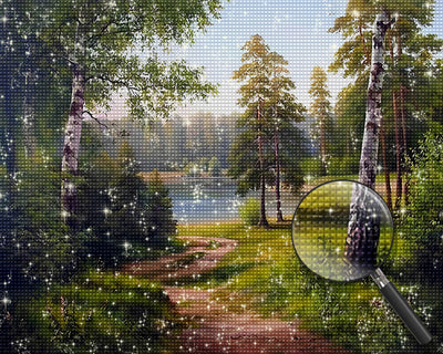 Sommerwaldweg Diamond Painting