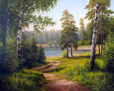 Sommerwaldweg Diamond Painting