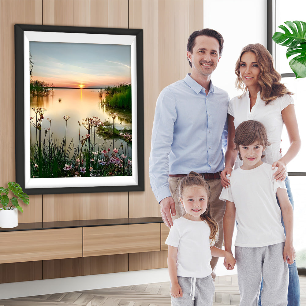 Sonnenaufgang am See Diamond Painting