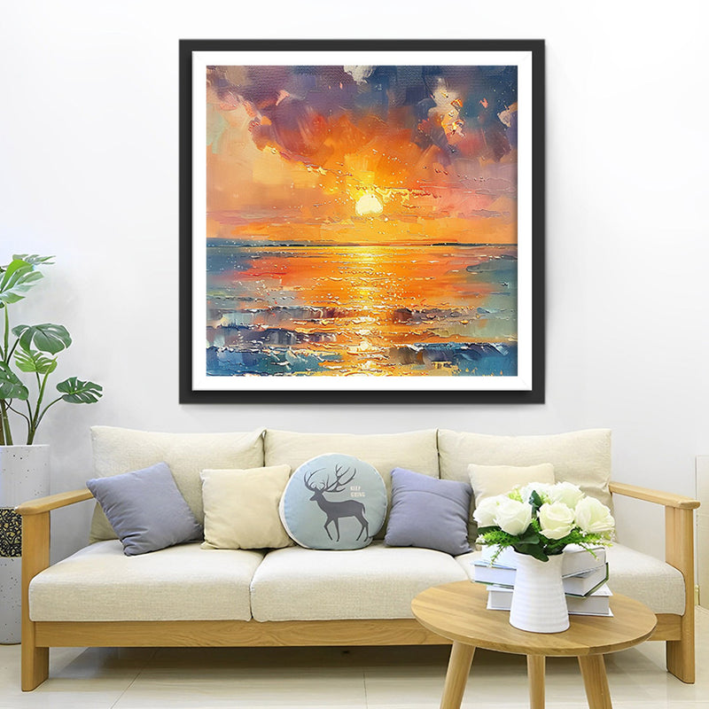 Sonnenaufgang auf See Diamond Painting