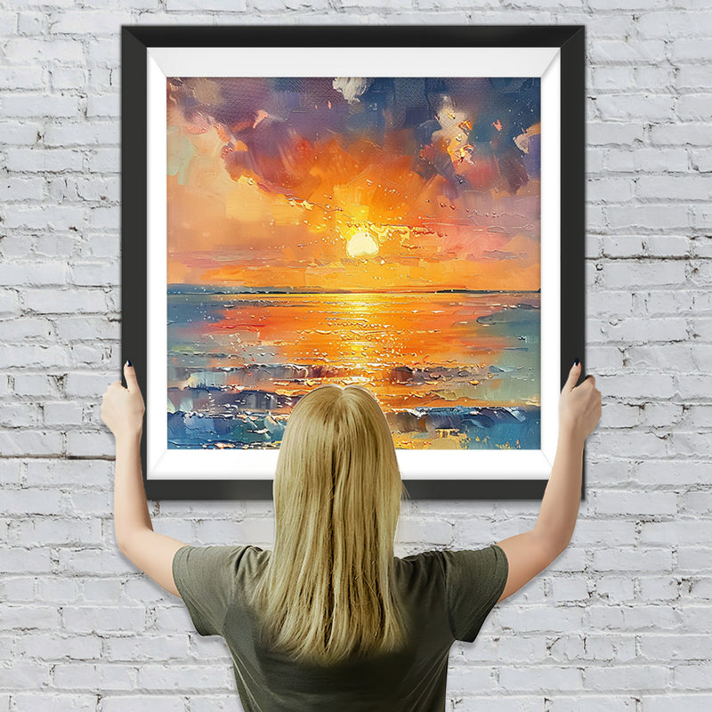 Sonnenaufgang auf See Diamond Painting