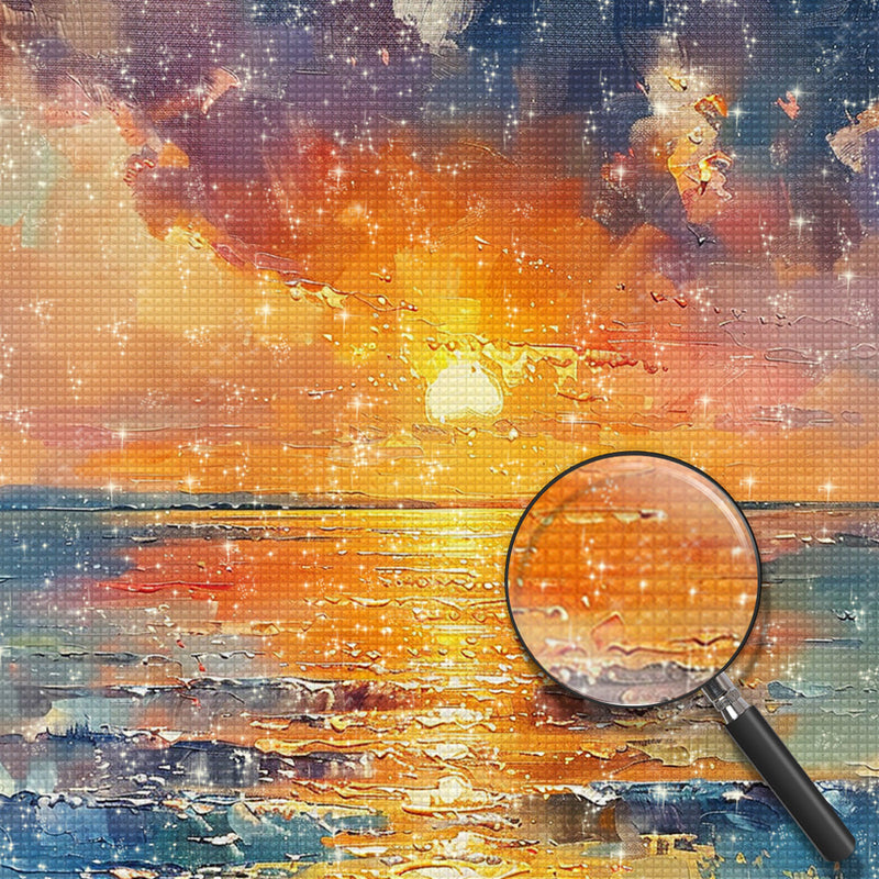 Sonnenaufgang auf See Diamond Painting