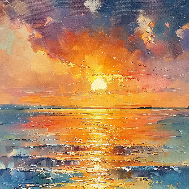 Sonnenaufgang auf See Diamond Painting