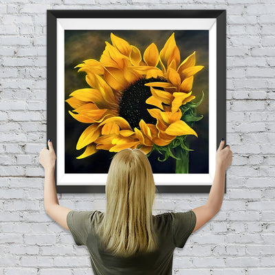 Sonnenblume im Dunkeln Diamond Painting