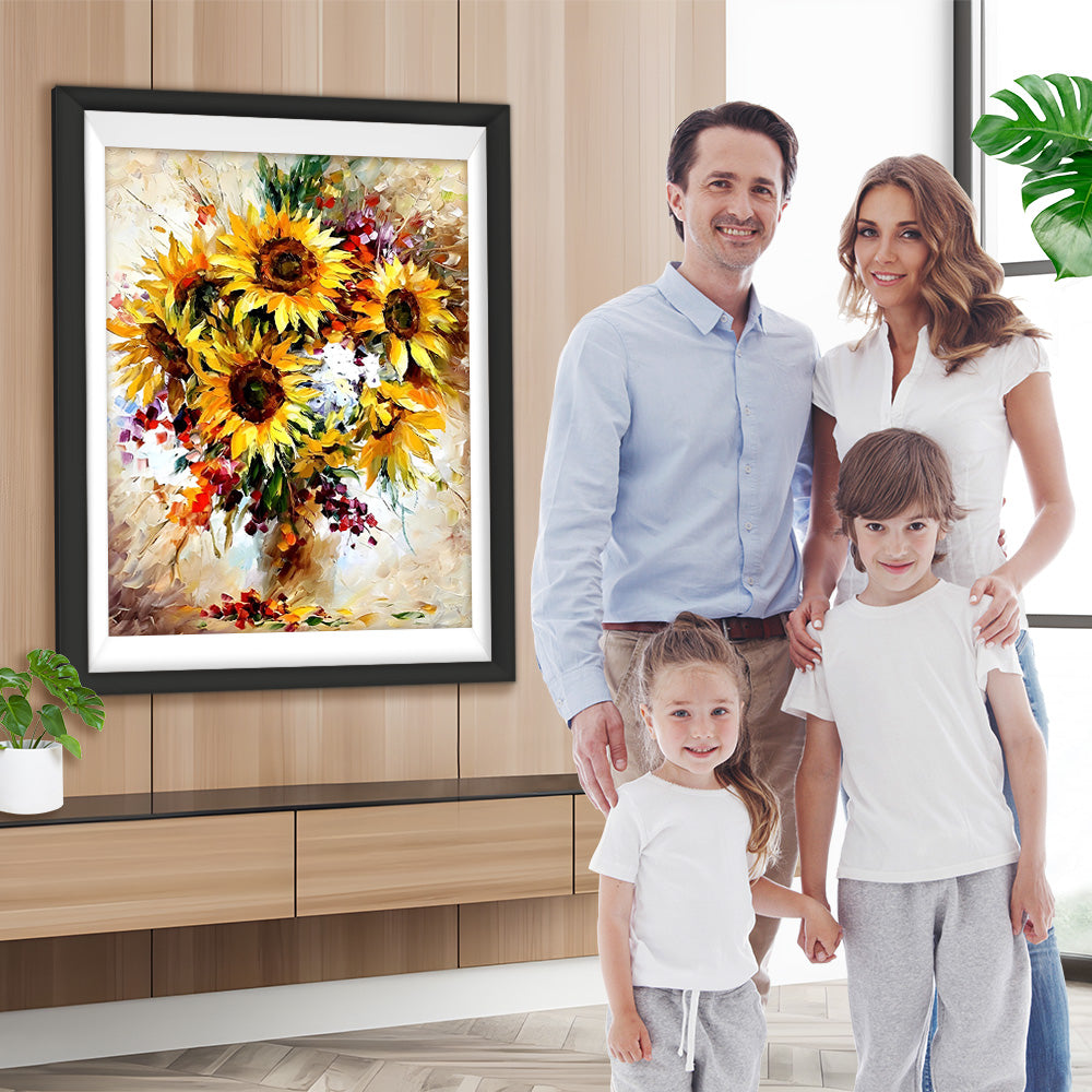 Sonnenblume in Ölmalerei Stil Diamond Painting
