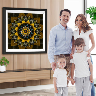 Sonnenblume Mandala Diamond Painting