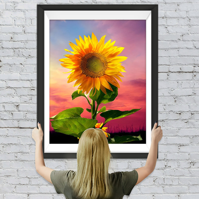 Sonnenblume Sonnenuntergang Diamond Painting