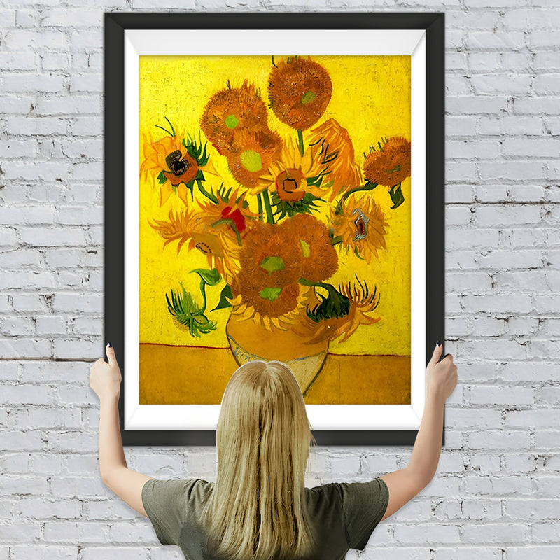 Sonnenblumen in der Vase, van Gogh Diamond Painting