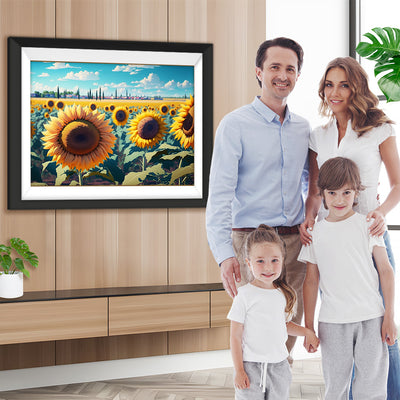Sonnenblumenfeld Diamond Painting