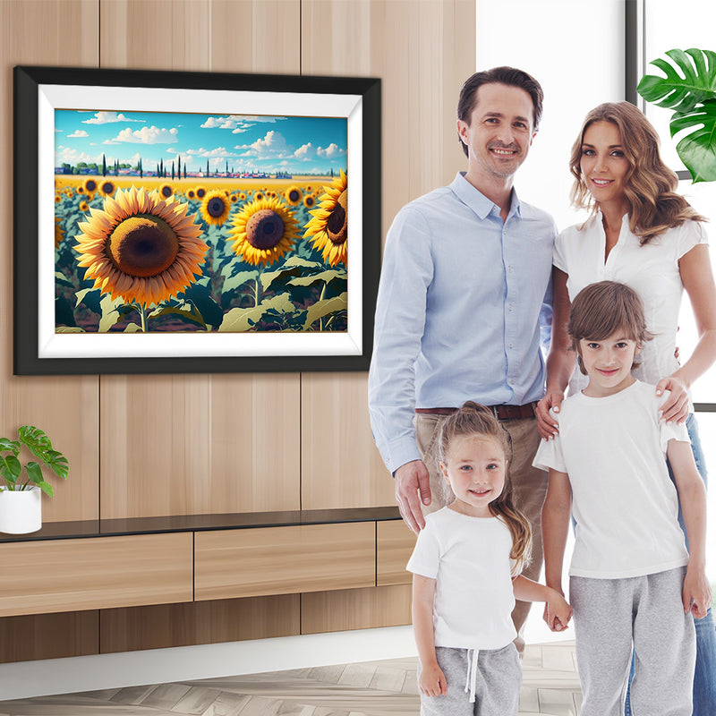 Sonnenblumenfeld Diamond Painting