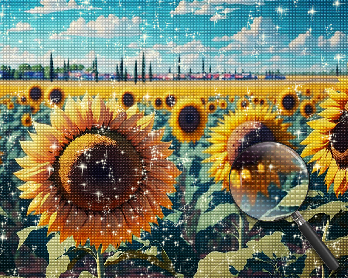 Sonnenblumenfeld Diamond Painting