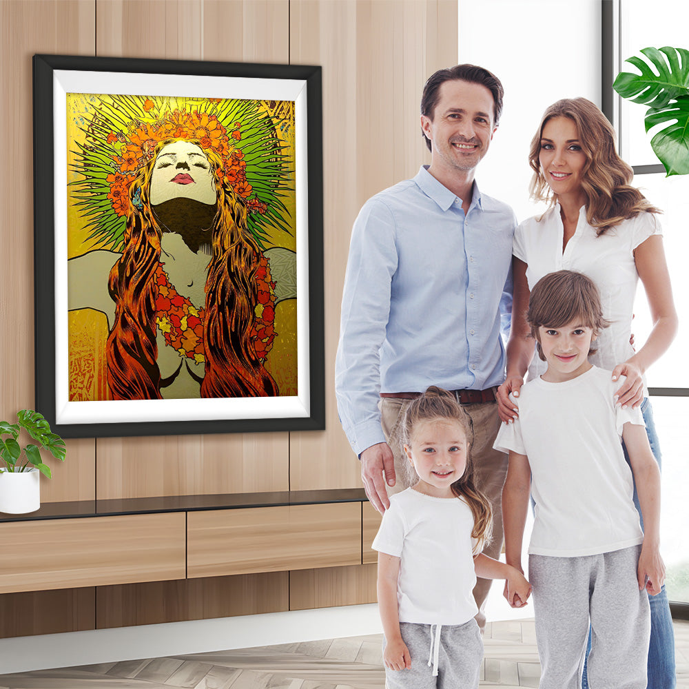 Sonnengöttin im Herbst Diamond Painting