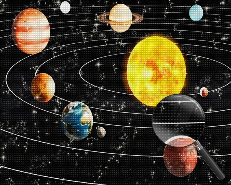 Sonnensystem Diamond Painting