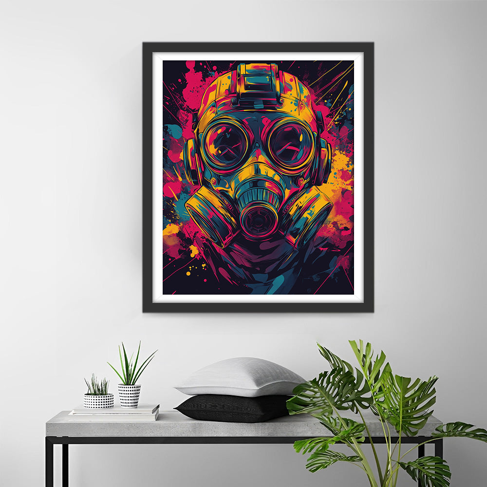 Space Marine mit Gasmaske Diamond Painting