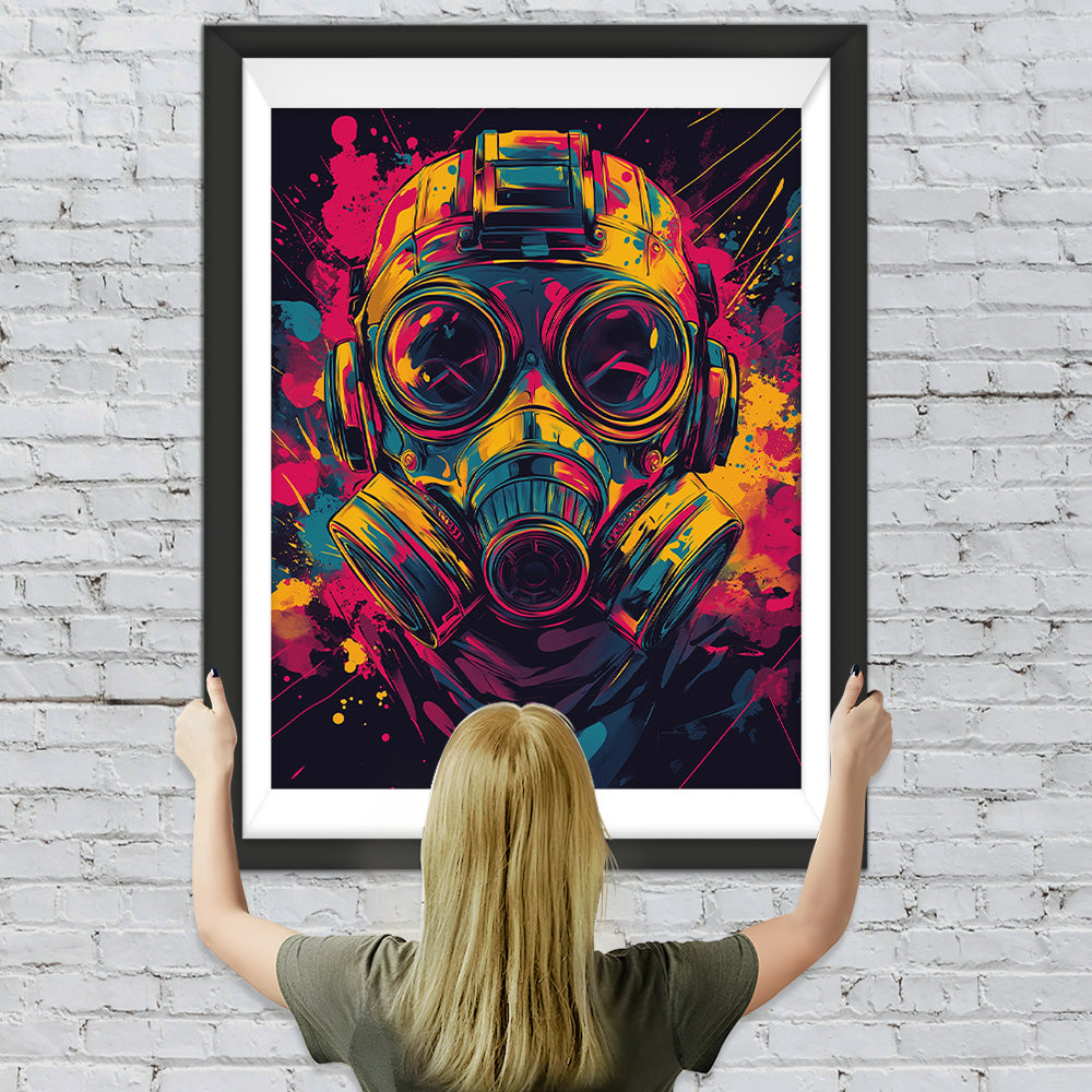 Space Marine mit Gasmaske Diamond Painting