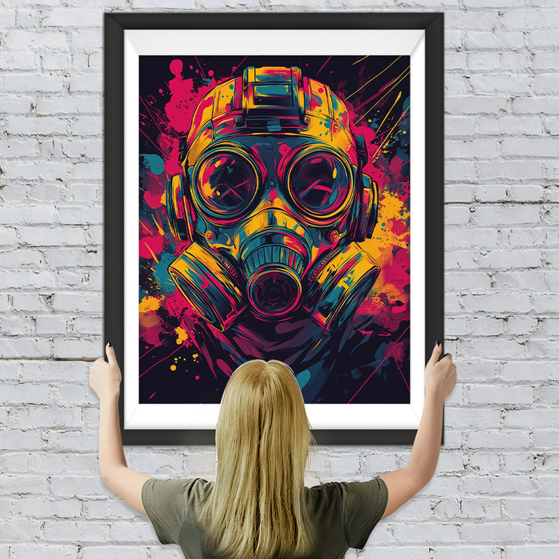Space Marine mit Gasmaske Diamond Painting