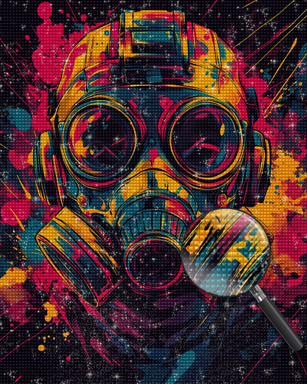 Space Marine mit Gasmaske Diamond Painting