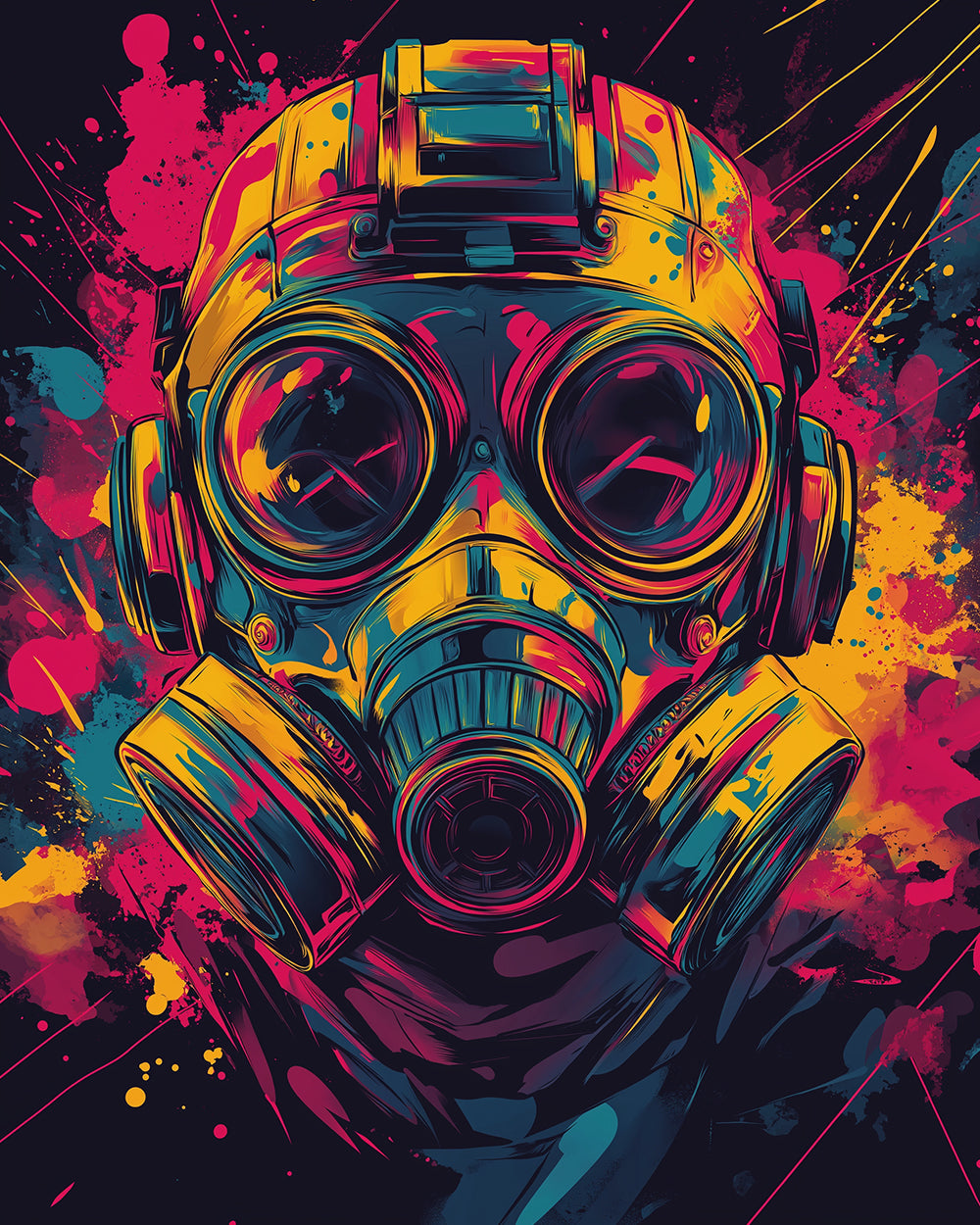 Space Marine mit Gasmaske Diamond Painting