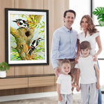 Specht auf einem Baum Diamond Painting