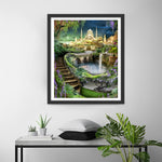 Springbrunnen im Schlossgarten Diamond Painting