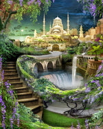 Springbrunnen im Schlossgarten Diamond Painting