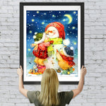 Stachelschweine und Schneemann Diamond Painting