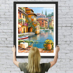 Stadt am Wasser Diamond Painting