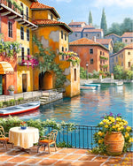 Stadt am Wasser Diamond Painting