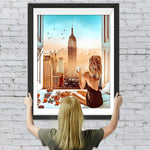 Stadt Wolkenkratzer Draußen Diamond Painting