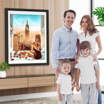 Stadt Wolkenkratzer Draußen Diamond Painting