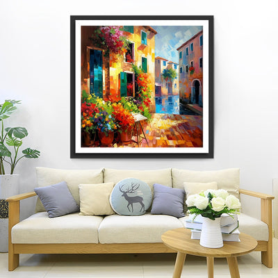 Stadtecke Blumenladen Diamond Painting
