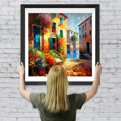 Stadtecke Blumenladen Diamond Painting