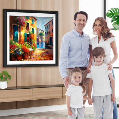 Stadtecke Blumenladen Diamond Painting