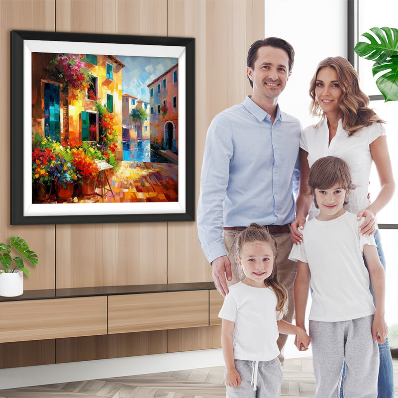 Stadtecke Blumenladen Diamond Painting