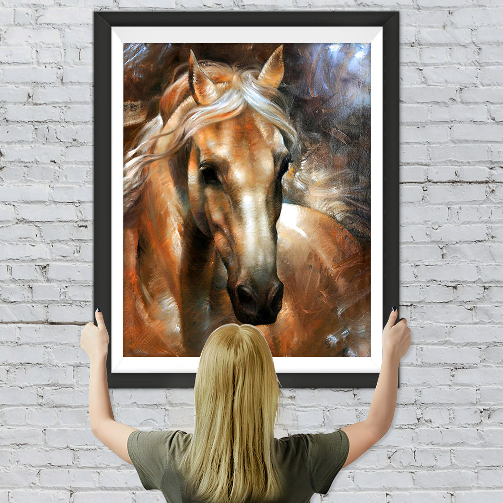 Starkes Pferd Diamond Painting