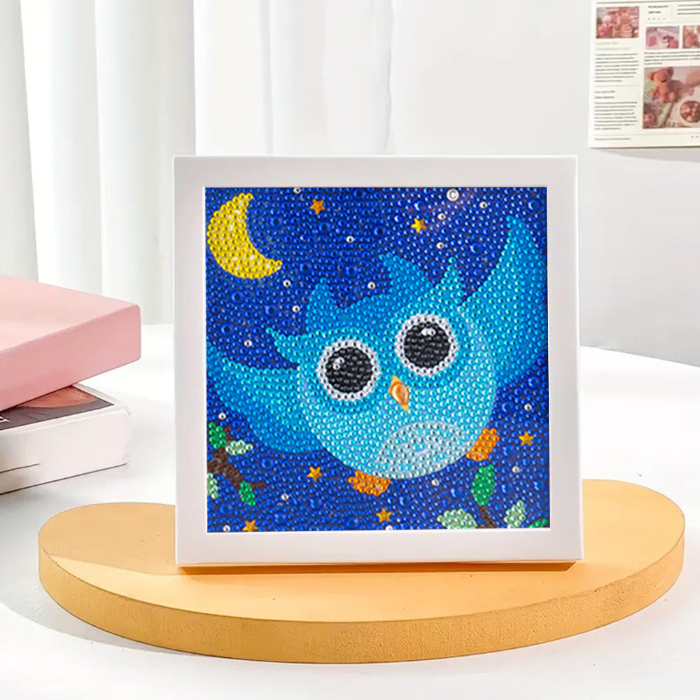 Steinkauz Mini-Kristallpünktchen Diamond Painting