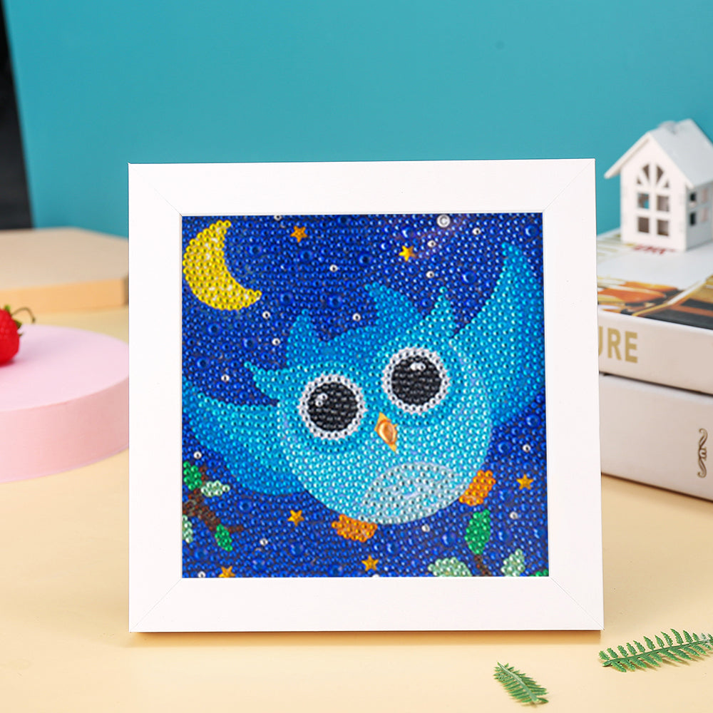 Steinkauz Mini-Kristallpünktchen Diamond Painting